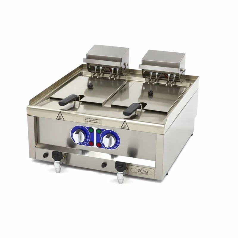 Cvrtnik | 2 x 10L | 2 košari | z odtočno pipo | 400V