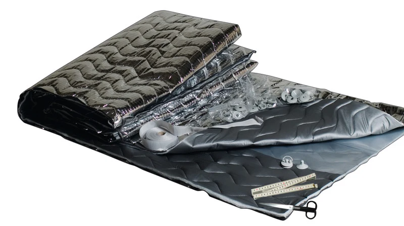 Thermofolie, Thermomatte, DIY-Kit, grau/silber