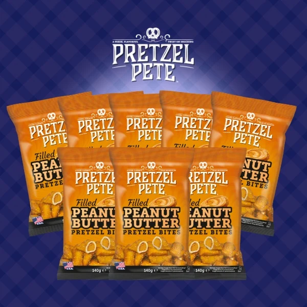 8x140g Pretzel Pete Peanut Butter Bites Vorteilspack