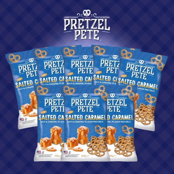 8x110g Pretzel Pete Salted Caramel Brezeln Vorteilspack