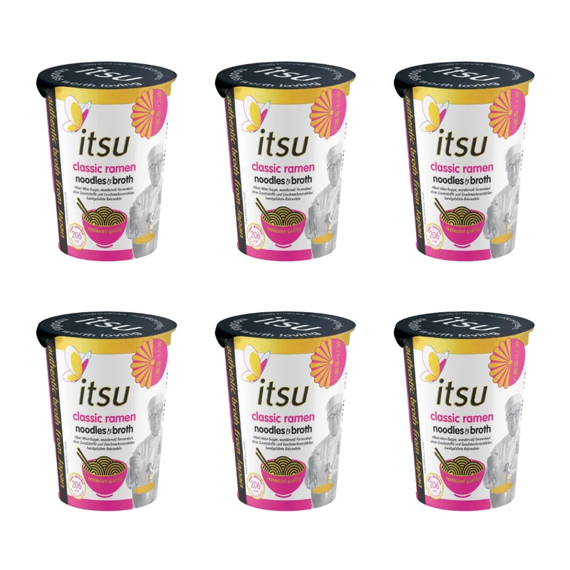 6x64g itsu Instant Noodle Cup Classic Ramen