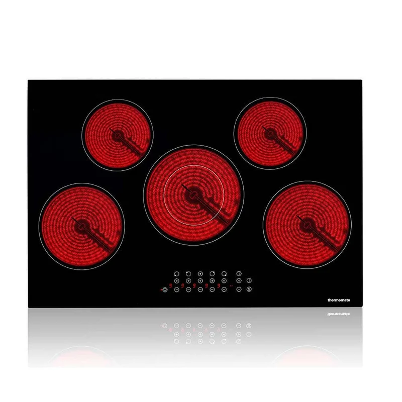 Thermomate 77cm Built-in 5 Burners Electric Hob - Sensor Touch Control