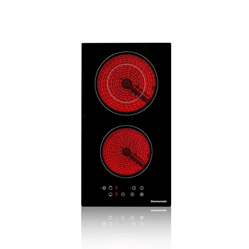 Thermomate 30cm Built-in 2 Burners Electric Hob - Sensor Touch Control