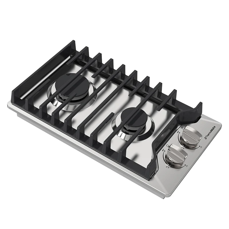 12'' Gas Cooktop w/ 2 SABAF Burners