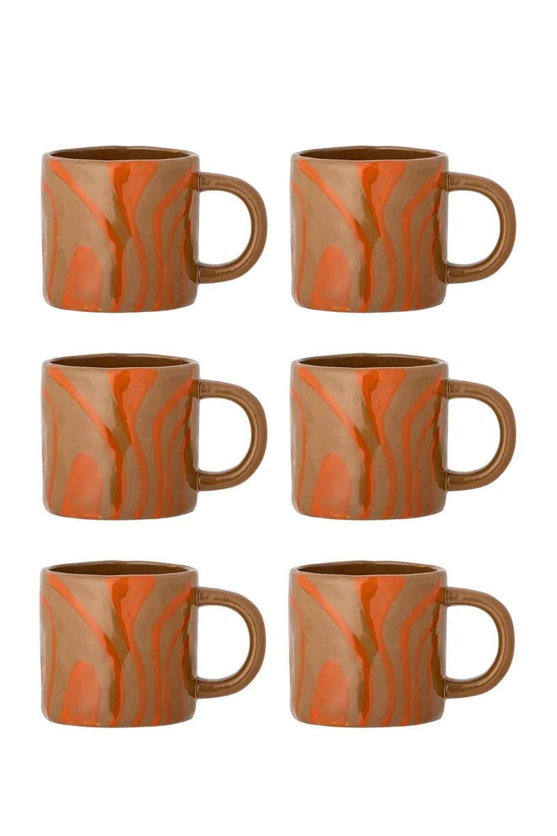 Ninka Tasse, Multipack, Orange, Steingut