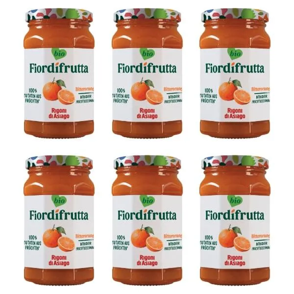 6x260g Fior di frutta Bio Bitterorangen Marmelade - Vorteilspack