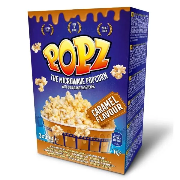 POPZ Mikrowellen Popcorn Karamell - 270g