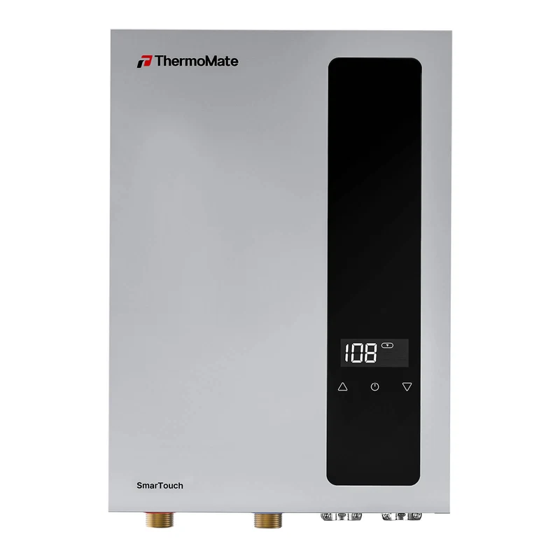 18kW Touch Control Electric Tankless Water Heater – 240V, Self-Modulating