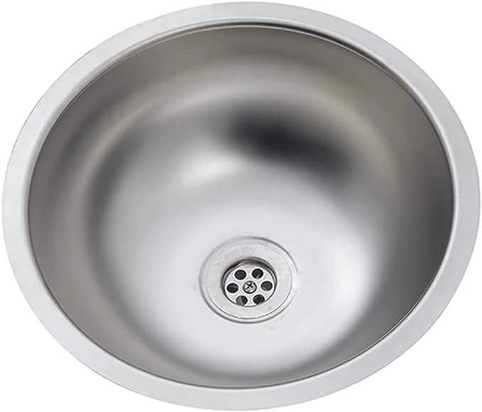 Spülbecken, Edelstahl, Durchmesser 34cm