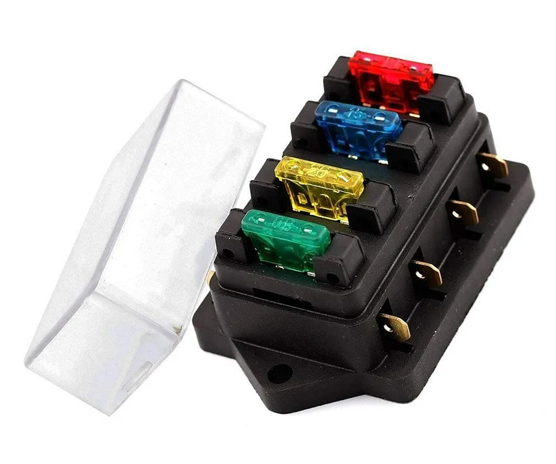 4-fach Sicherungshalter ATO,ATC – 12 V , 24 V für KFZ-Flachsicherungen