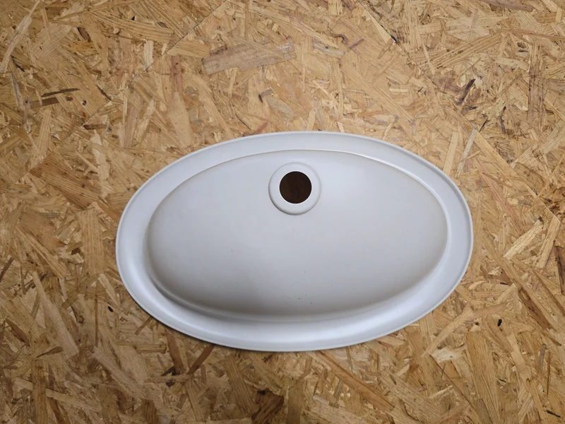 Waschbecken / Lavabo / Spülbecken / Spüle / Brünneli - oval 450 x 275mm, weiss
