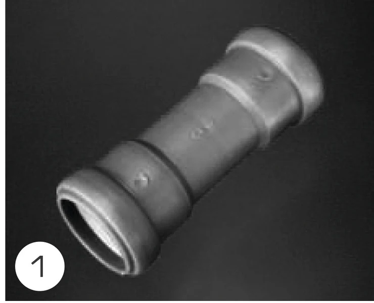 Verbindungsmuffe für 28 mm Rohre