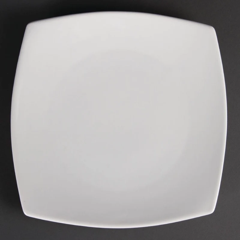 Beli okrogli krožniki iz bele keramike 24cm | Olympia | Set 12 kosov