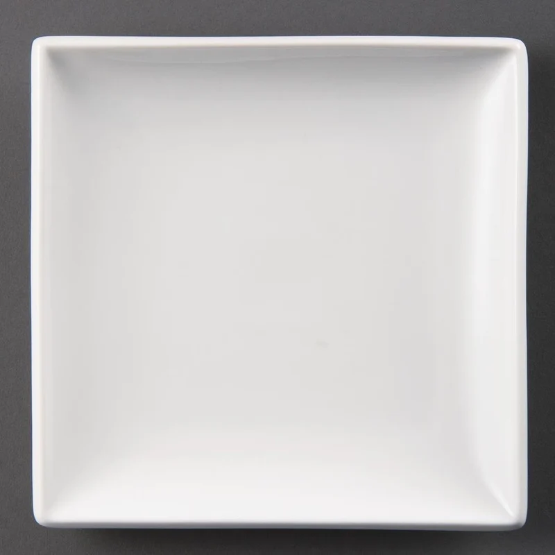 Beli kvadratni krožniki 24cm | Olympia | Komplet 12