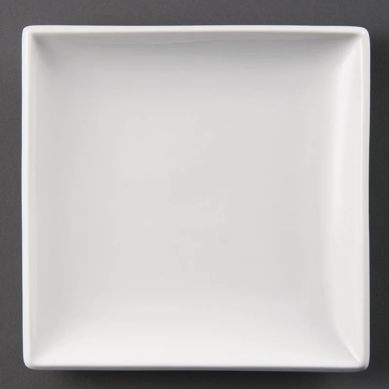 Beli kvadratni krožniki 18cm | Olympia | Komplet 12