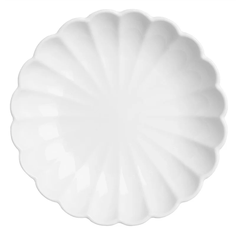 Bloom sklede z valovito obliko komplet 6 bele 230mm | Olympia