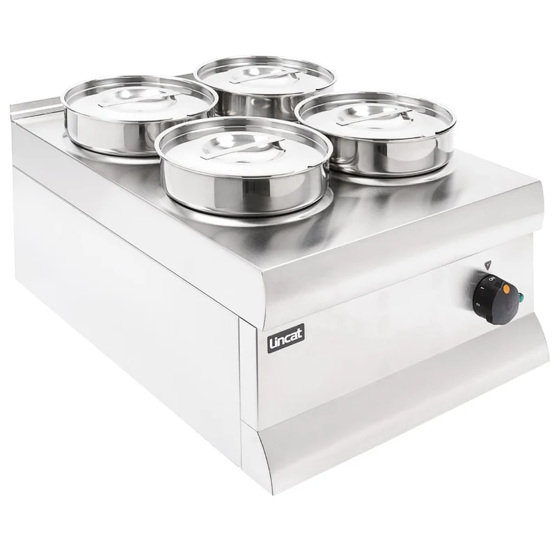Bain Marie za omake in predpripravljeno hrano, enostaven za čiščenje | Lincat Silverlink 600 BS4 | Vzdržuje toploto do 2 uri