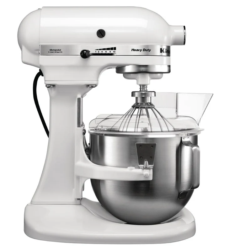 Profesionalni planetarni mešalnik 4,8L bel | KitchenAid K5 5KPM5EWH | Vključuje ploščati mešalnik, kavelj za testo, metlico