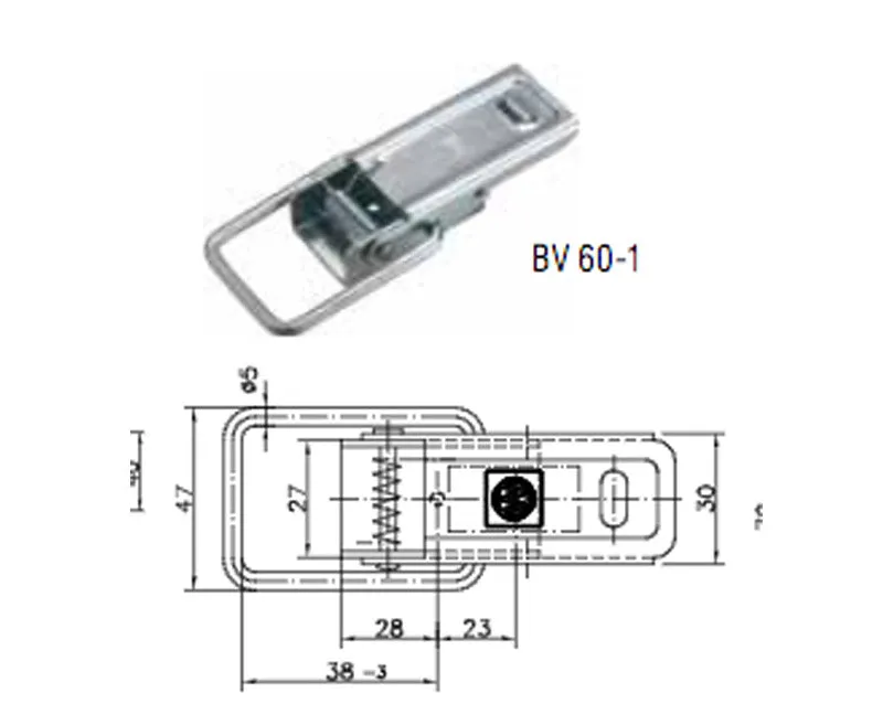 Winterhoff Bordwandverschluss BV 60-1 für Anhänger
