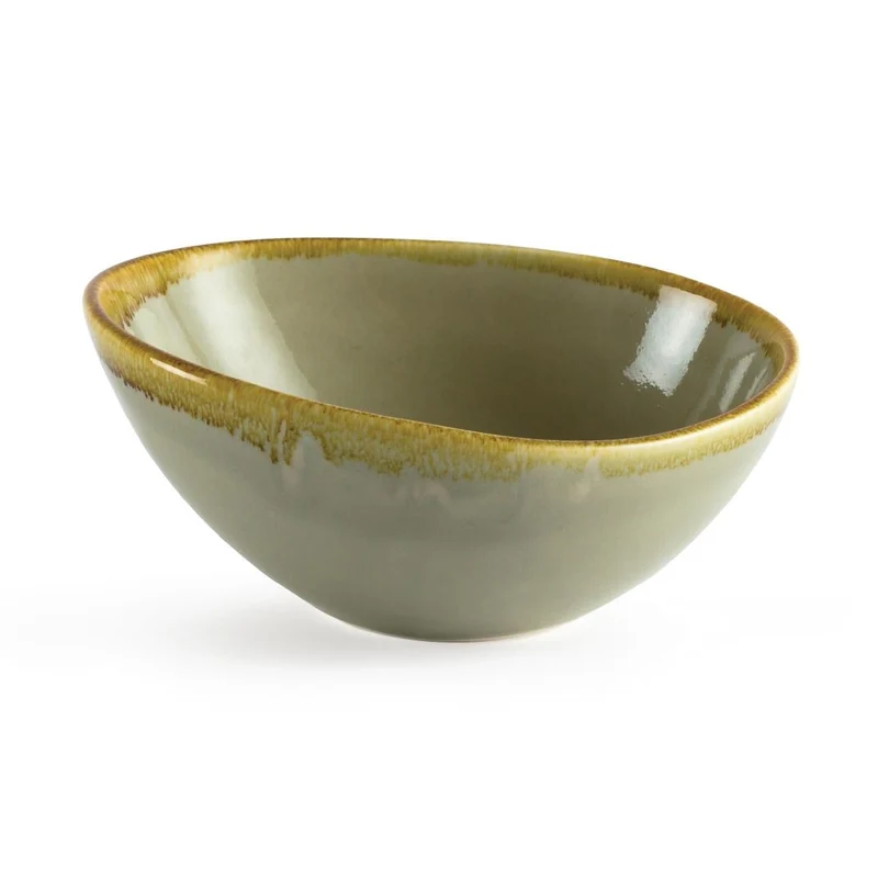 Sklede Moss Green 16.5cm Set 6 | Olympia Kiln Porcelain