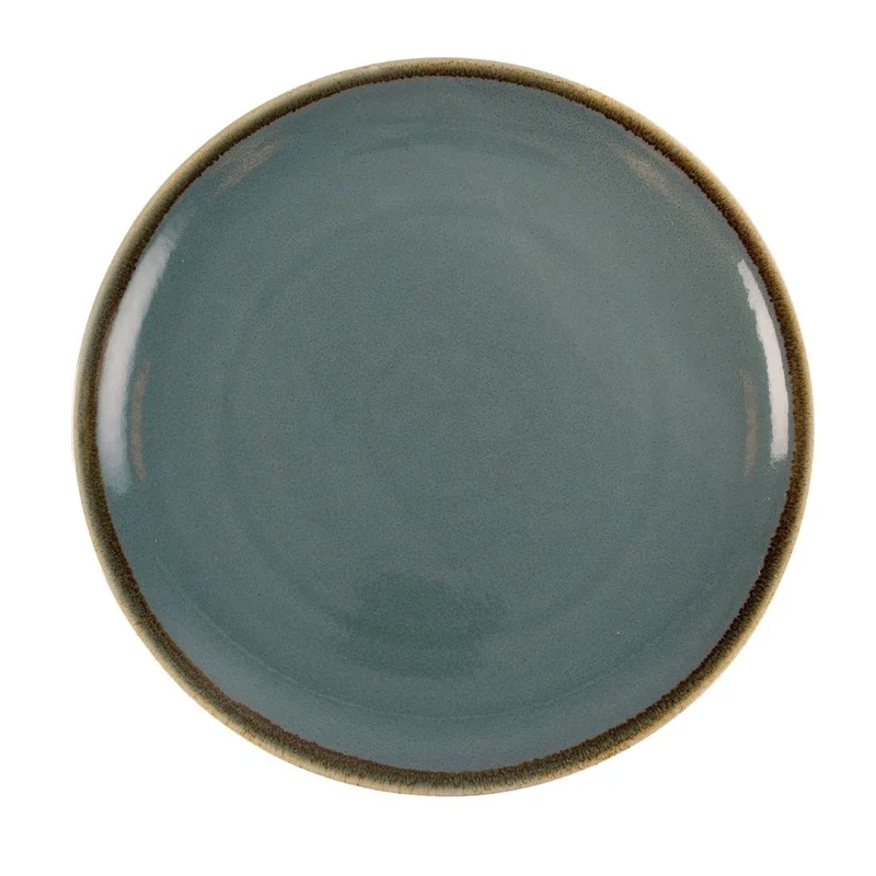 Okrogli krožniki Ocean Blue 28cm Set 4 | Olympia Kiln Porcelain