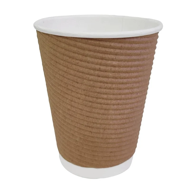 Reciklirane rebraste stenske skodelice za kavo 340ml Set 500 | Fiesta