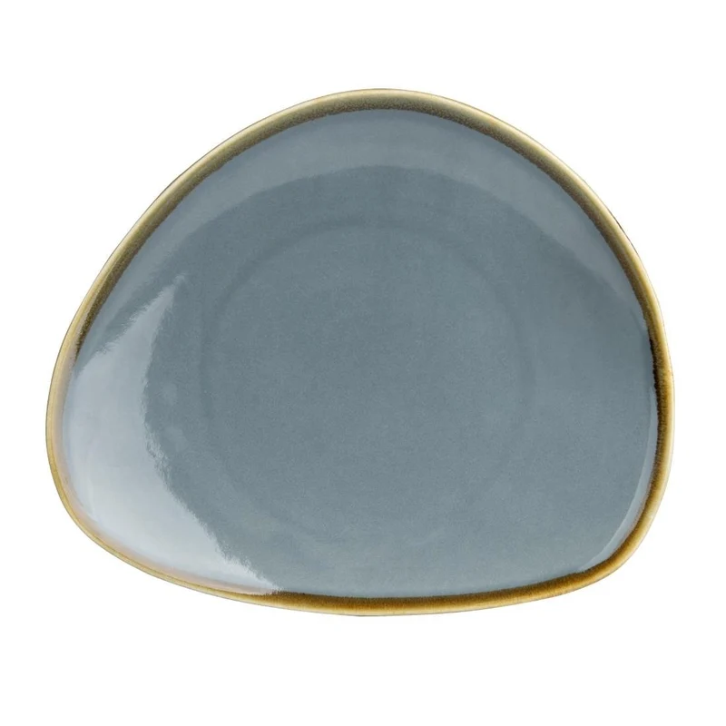 Trikotni krožniki modri 23cm komplet 6 | Olympia Kiln Porcelain