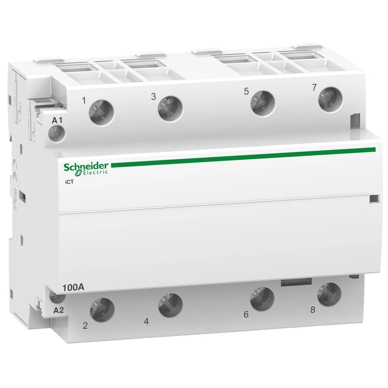 Schneider A9C20884 Acti9 iCT Contactor 4NO 100A 220-240V 50Hz