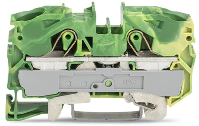 WAGO 2016-1207 TOPJOB S Ground Terminal Block 16 mm² CAGE CLAMP GN-YE