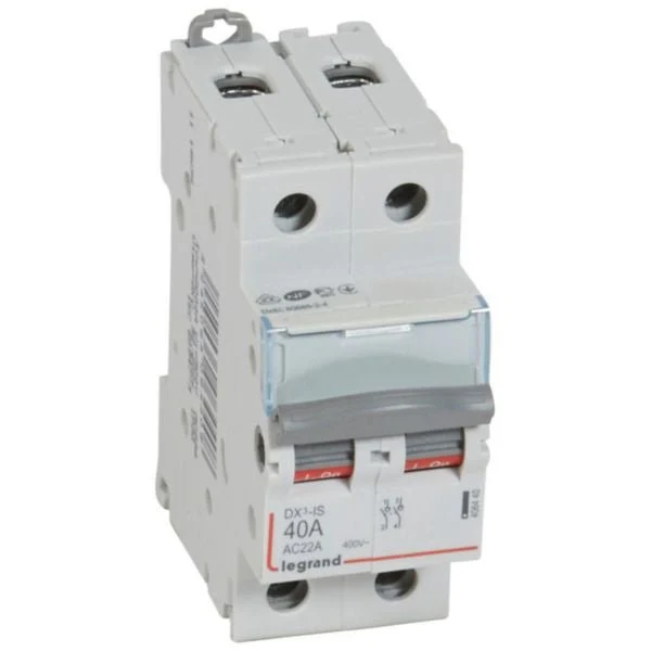 Legrand 406440 DX3 Isolating Switch 2P 40A 400V DIN Rail
