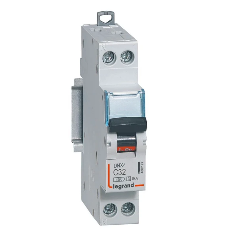 Legrand 406777 DNX3 4500 MCB 1P+N C32A 230V 4.5kA 1 Module