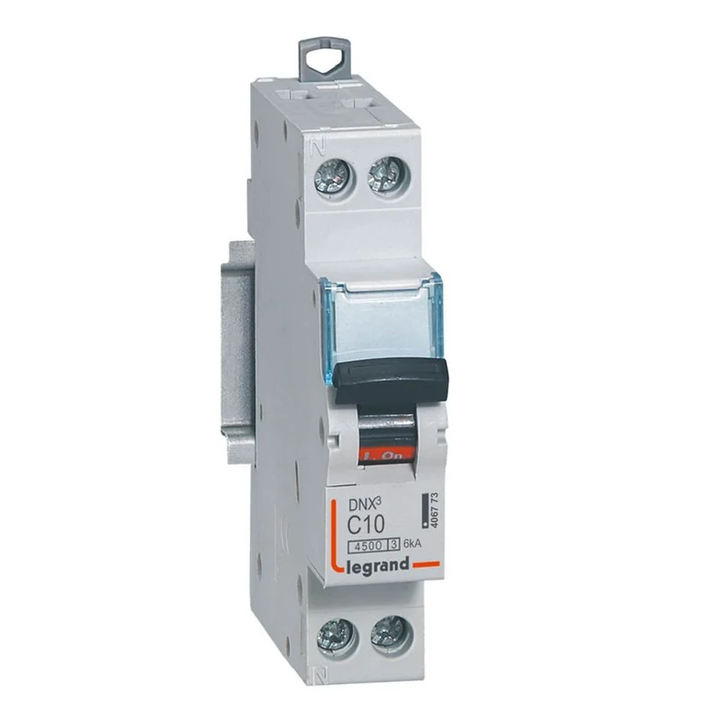 Legrand 406773 DNX3 4500 MCB 1P+N C10A 230V 4.5kA 1 Module
