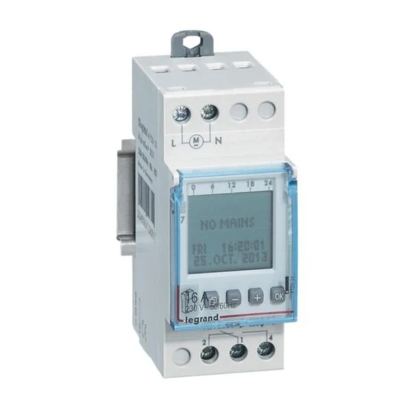 Legrand 412631 Programmable Time Switch Digital 230V 56-Program 1-Output