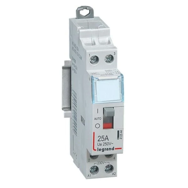 Legrand 412544 CX3 Contactor 2P 25A 250V 2NO DIN Rail