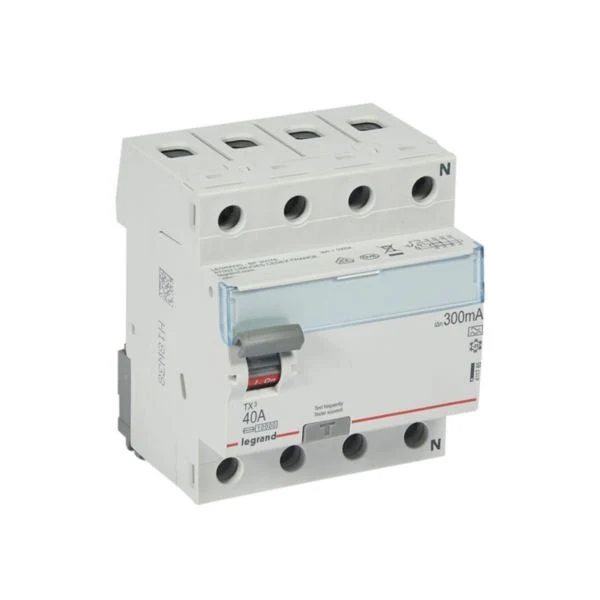 Legrand 411785 RCCB TX³ 4P 40A 300mA Type A DIN Rail