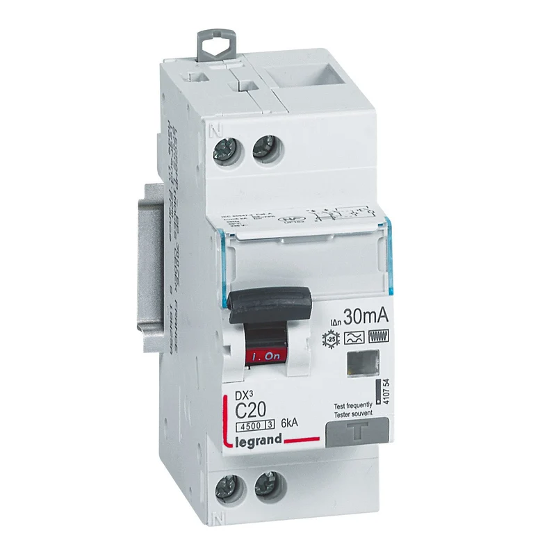 Legrand 410754 DX3 RCBO 2P C20A 30mA