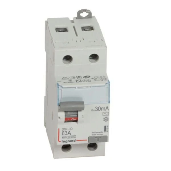 Legrand 411506 DX3 RCCB 2P 63A 30mA Type AC 230V