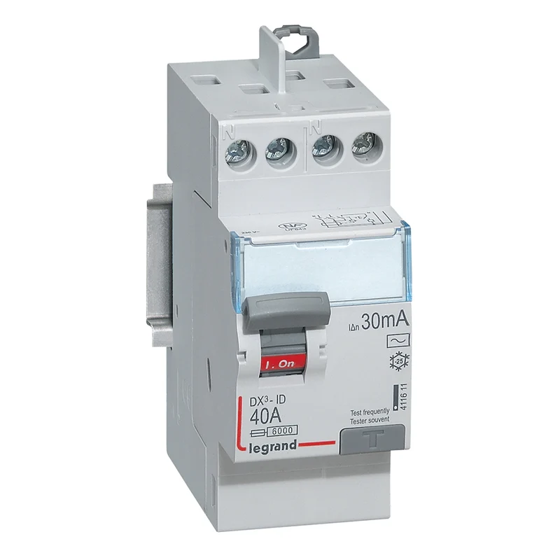 Legrand 411611 DX3 RCCB 2P 40A 30mA Type AC 400V