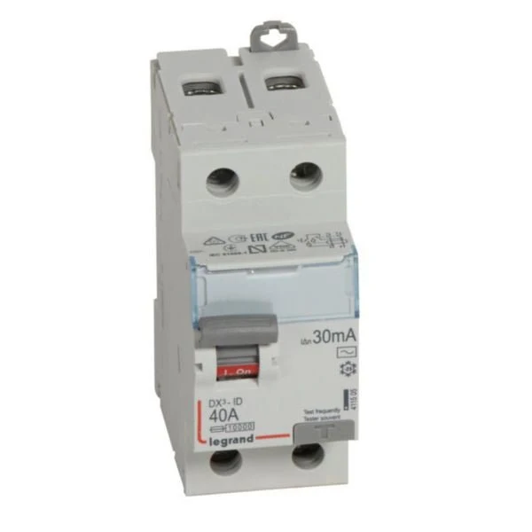 Legrand 411505 DX3 RCCB 2P 40A 30mA Type AC 230V