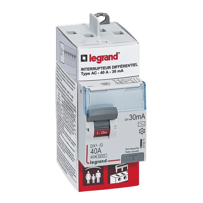 Legrand 092840 DX3 RCCB 2P 40A 30mA Type AC 230V