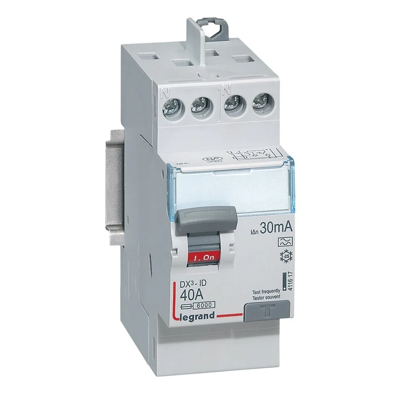Legrand 411617 DX3 RCCB 2P 40A 30mA Type A 230V