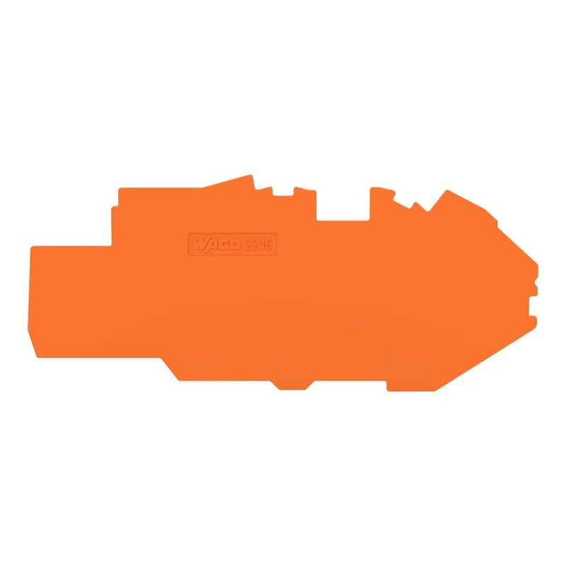 WAGO 2216-7792 End and Intermediate Plate 1mm Orange Set of 20