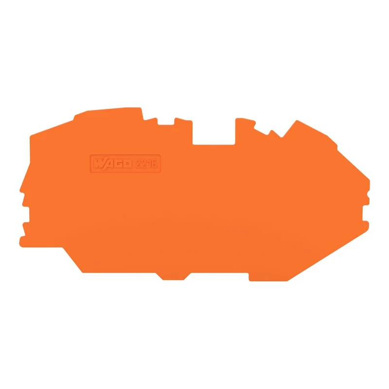 WAGO 2216-7692 End and Intermediate Plate 1mm Orange Set of 20