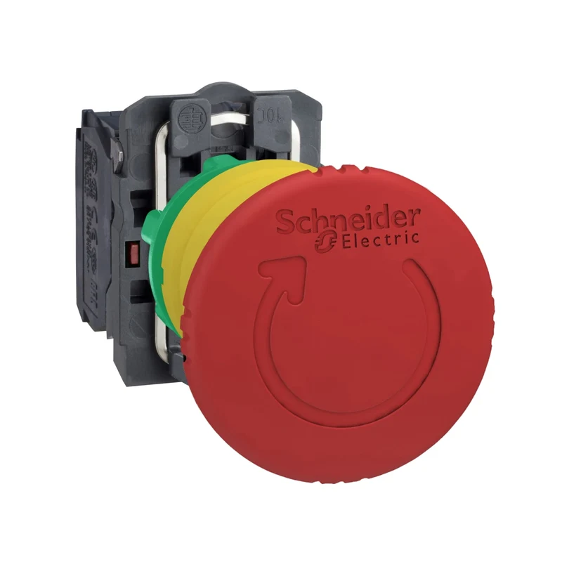 Schneider XB5AS8445 Harmony XB5 Emergency Stop Push-Button 40mm Twist 1NO+1NC
