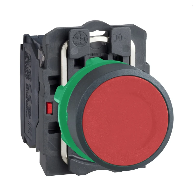 Schneider XB5AA42 Harmony XB5 Red Flush Push-Button 22mm 1NC