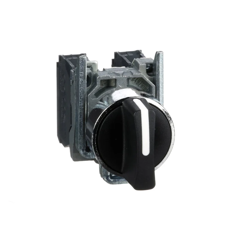 Schneider XB4BD33 Harmony XB4 Black Selector Switch 22mm 2-Pos 2NO 600V