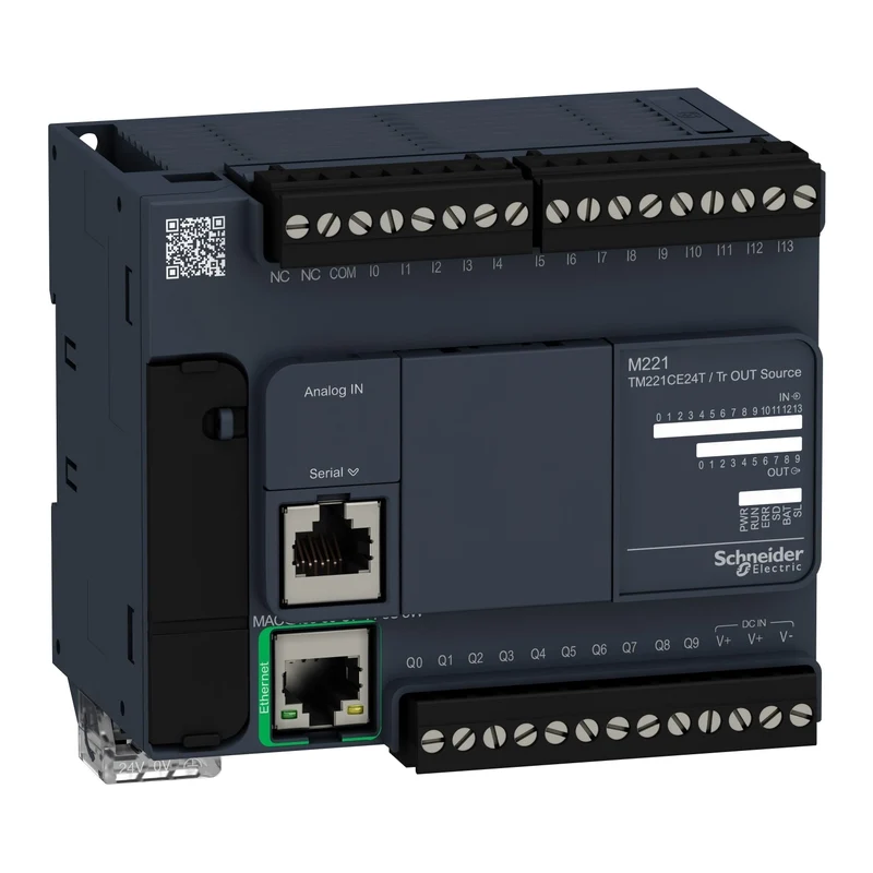 Schneider TM221CE24T Modicon M221 Logic Controller 24 I/O 24V DC PNP Ethernet