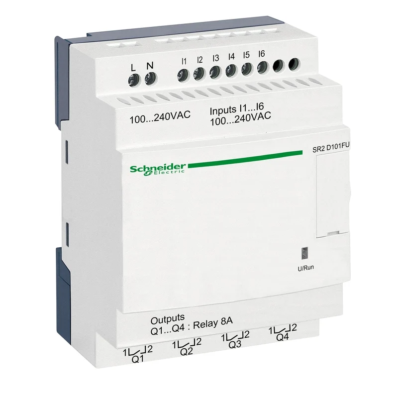 Schneider SR2D101FU Zelio Logic Smart Relay 10 IO 100-240V AC Clock