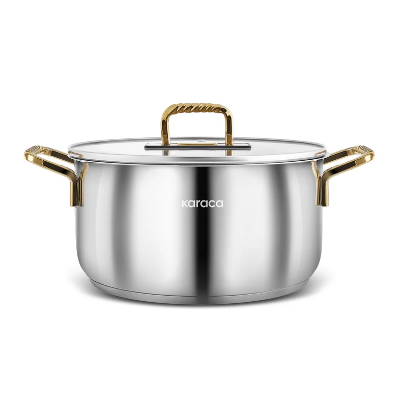 Karaca Maçka Induktionsboden Stahltopf 20 cm Gold