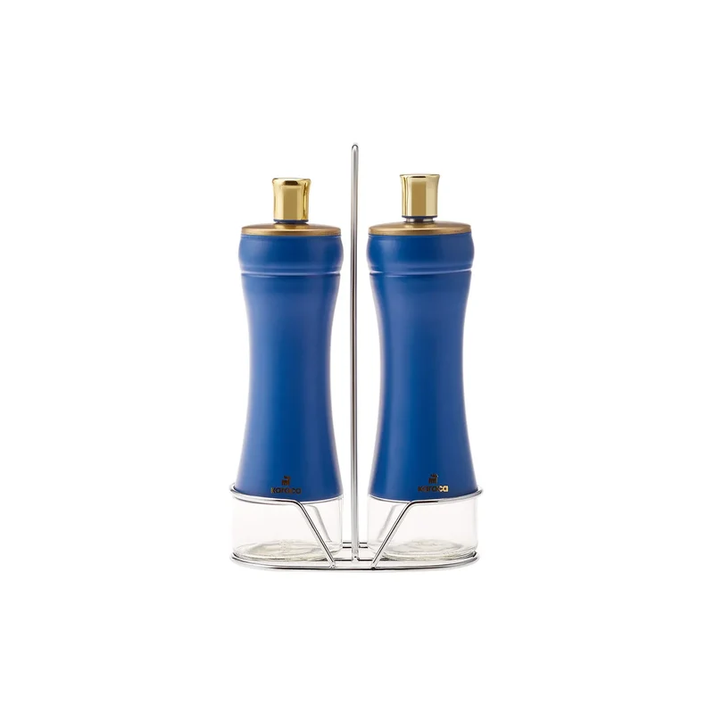 Karaca Blue Berry Ölgießer und Essig, Glas